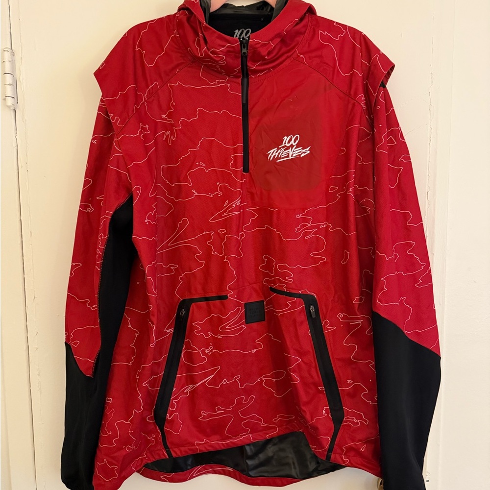 Red Windbreaker Jacket